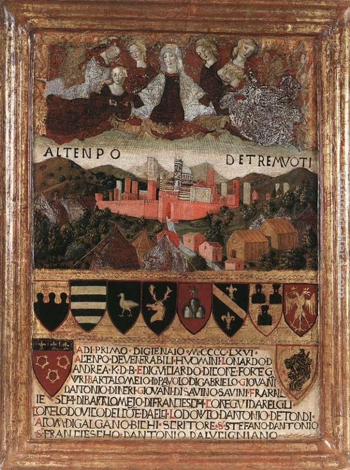 Madonna del Terremoto painting - Francesco Di Giorgio Martini Madonna del Terremoto art painting